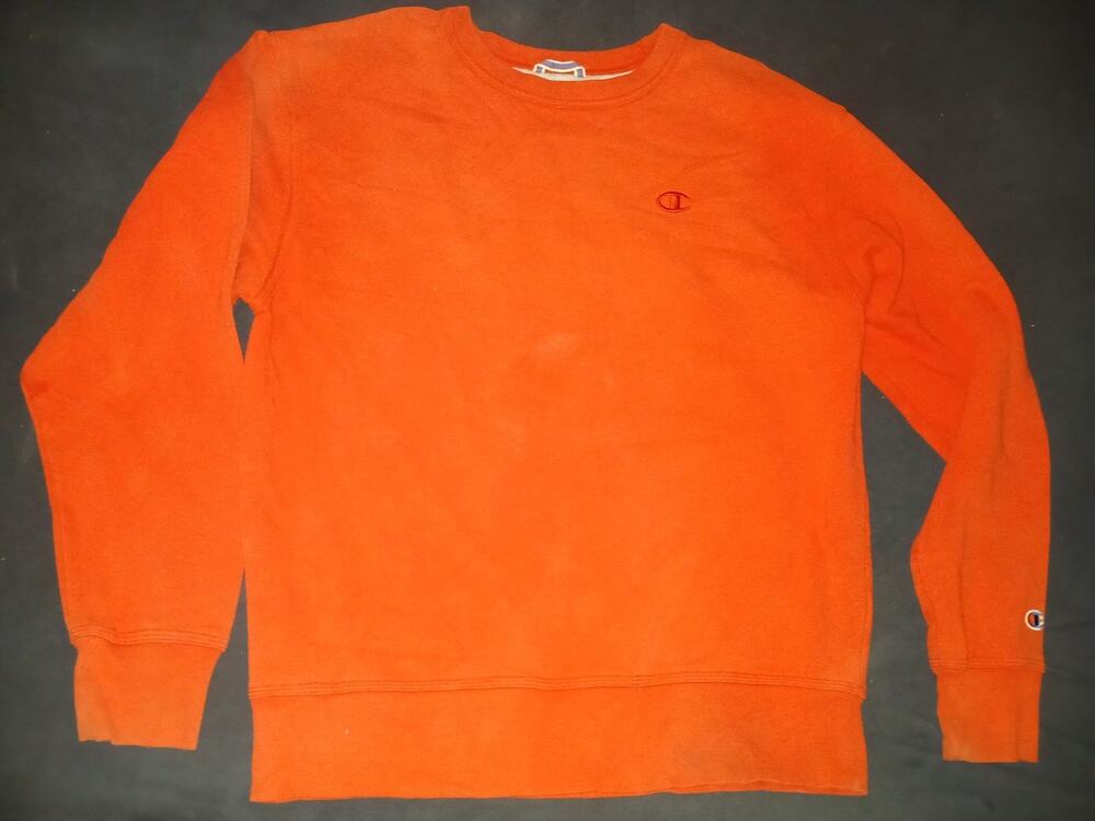 Vintage Champion Sweatshirt Mens Size Med Red Embroidered Logo